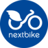 Medium nextbike logo kreis wei  auf blau