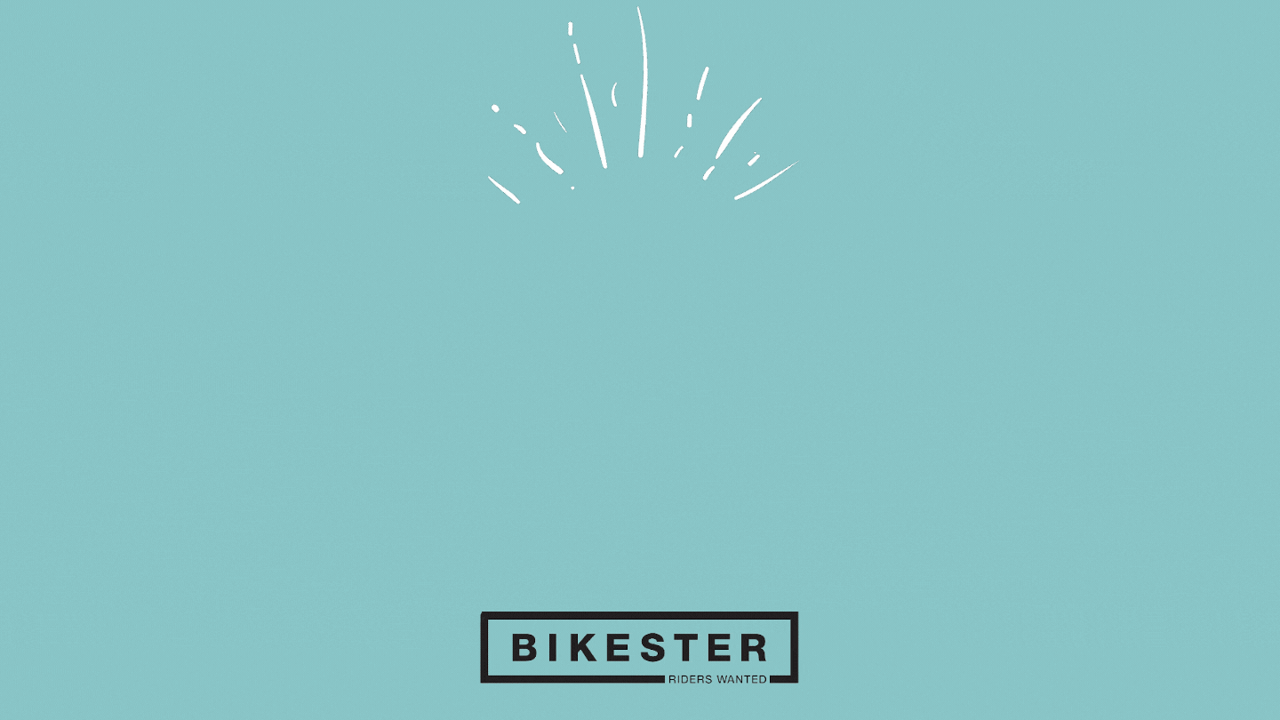 A graphic of three Bikester helmets in a horizontal line. The left image is slightly tilted to the left. The middle image appears slightly larger and is positioned from the front. The right image is a side view of the helmet. All drift in a sliding motion. The Bikester logo appears at the bottom of the image. A graphic of three Bikester helmets in a horizontal line. The left image is slightly tilted to the left. The middle image appears slightly larger and is positioned from the front. The right image is a side view of the helmet. All drift in a sliding motion. The Bikester logo appears at the bottom of the image.