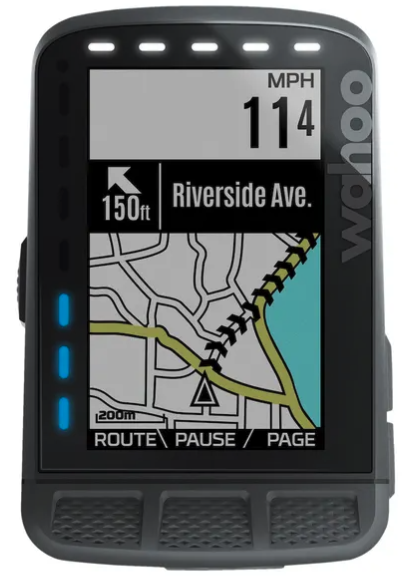 Wahoo Elemnt Roam GPS Bike Computer with smart navigation features showing across two screens. Wahoo Elemnt Roam GPS Bike Computer with smart navigation features showing across two screens.