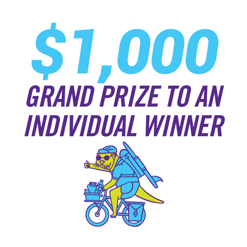 $1,000 cash prize to an individual winner $1,000 cash prize to an individual winner