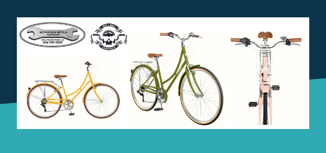 3 photos of different angles and colors of the Beaumont bicycle 3 photos of different angles and colors of the Beaumont bicycle