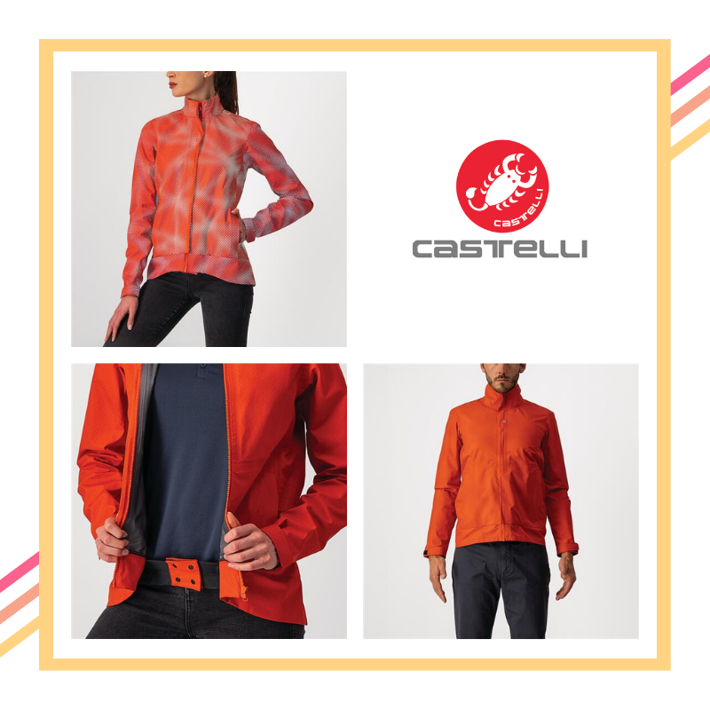 Castelli red commuter jacket Castelli red commuter jacket
