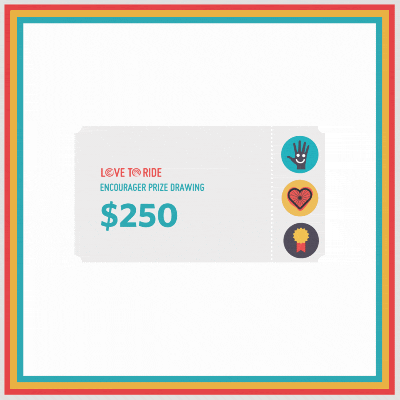 visa card worth between $250 - $1000 encourager prize