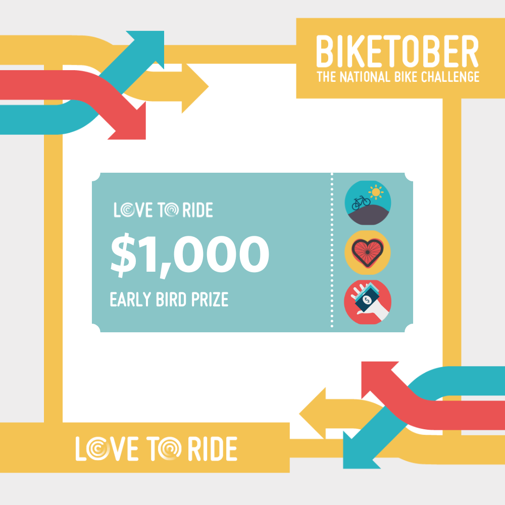 Image of a $1,000 early bird prize