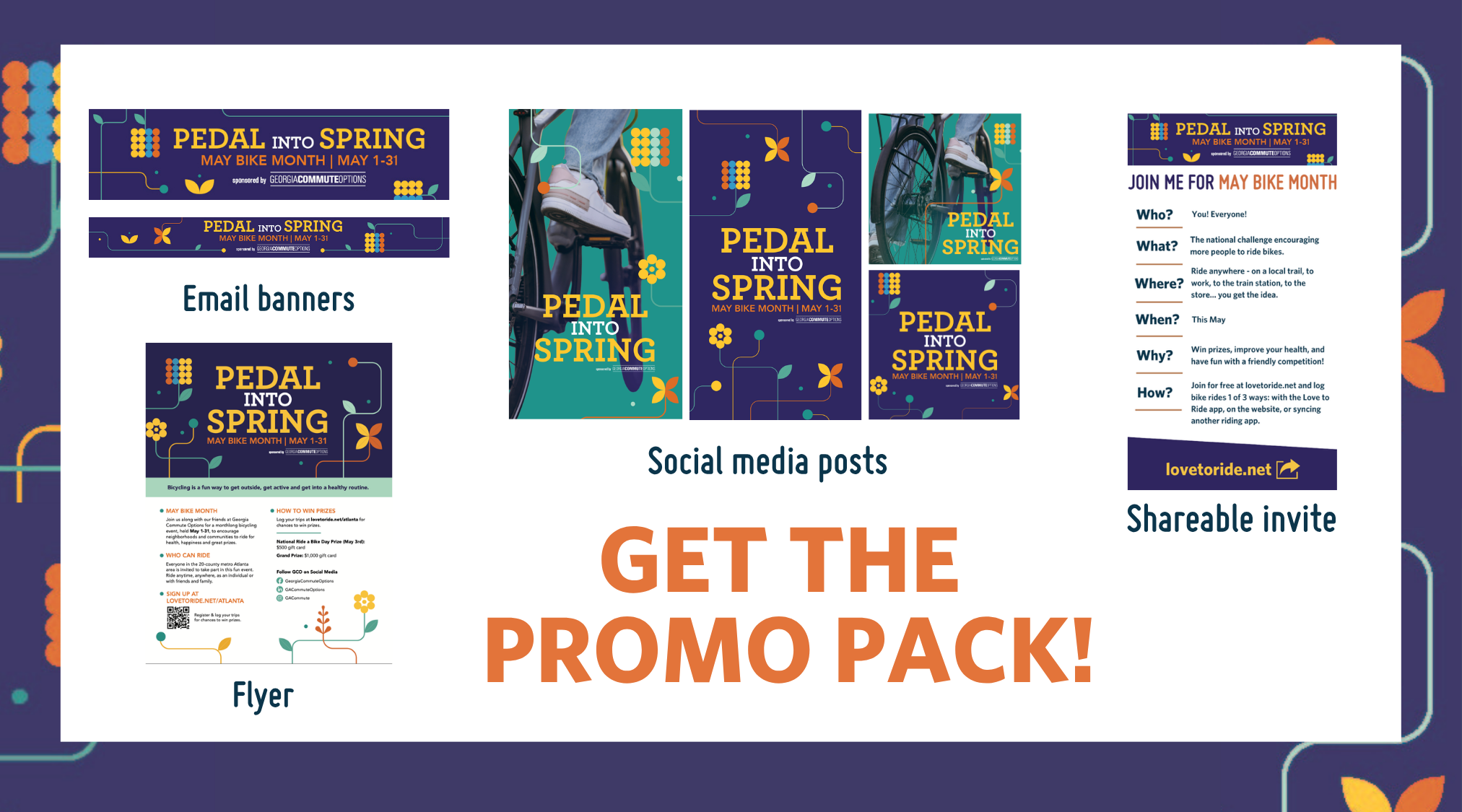 Preview of the promo pack elements including graphics to share Preview of the promo pack elements including graphics to share