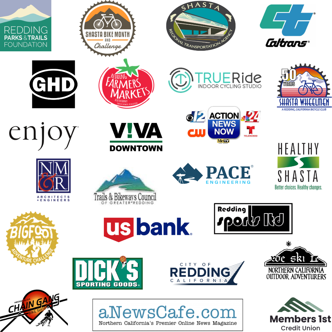 Image of the Shasta 2026 Bike Month Challenge sponsors