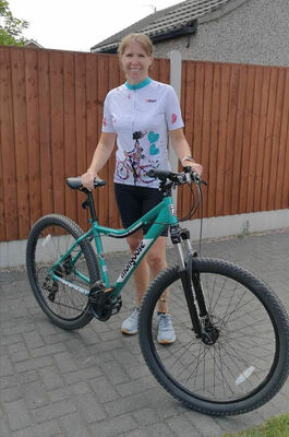 Image for story Back on two wheels (after some convincing!)