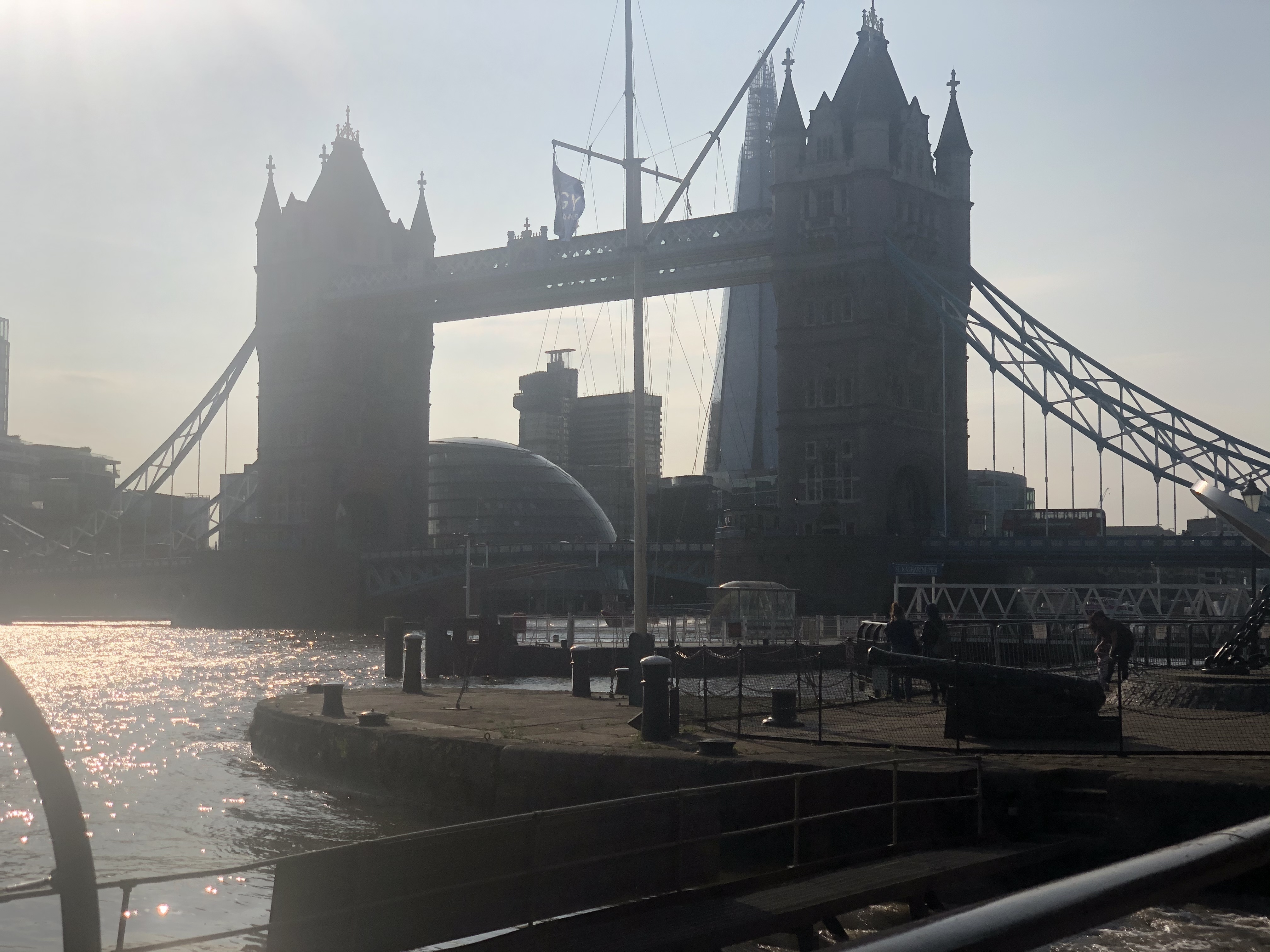 Riding through london
