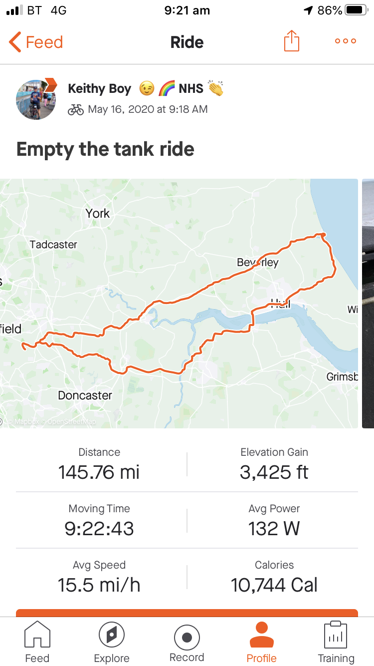 Empty the tank Ride