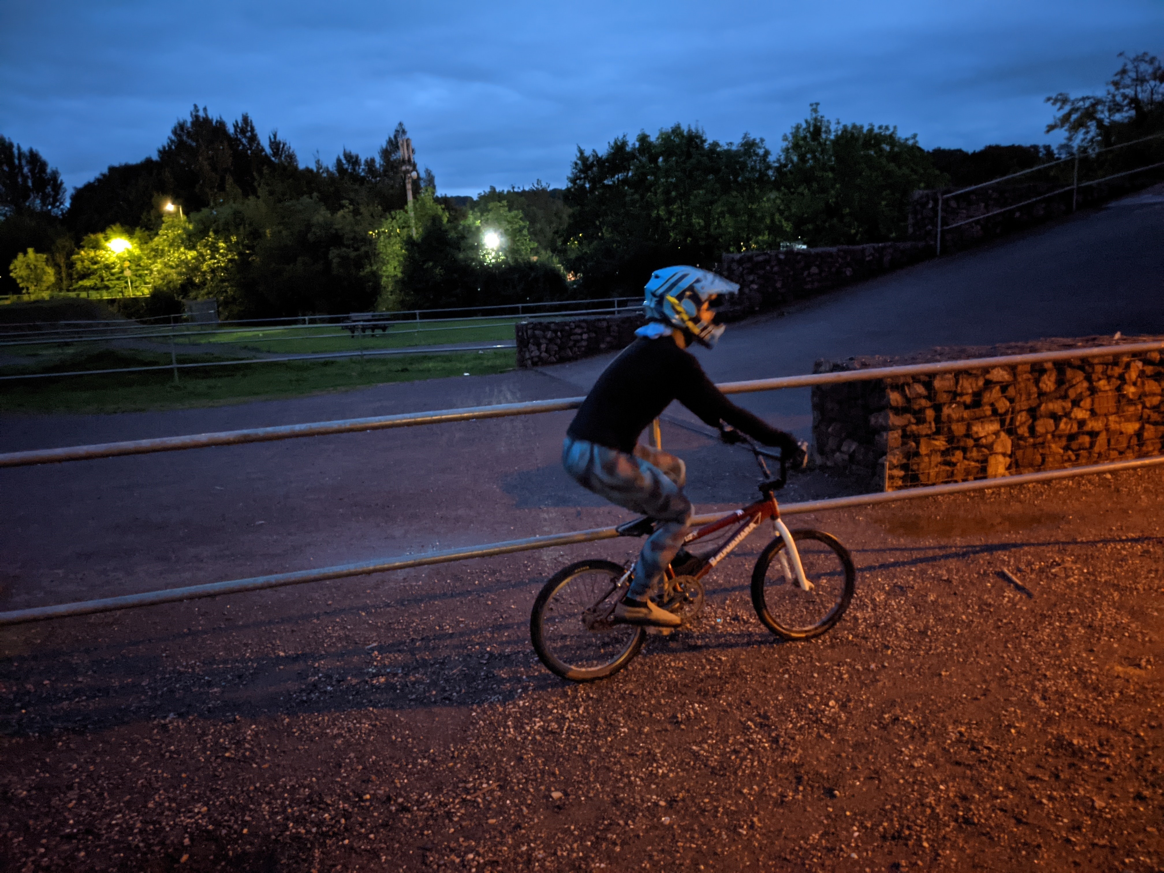 Image for story BMX track in the dark