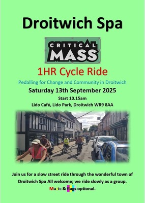 Image for story Droitwich Critical Mass Cycle 